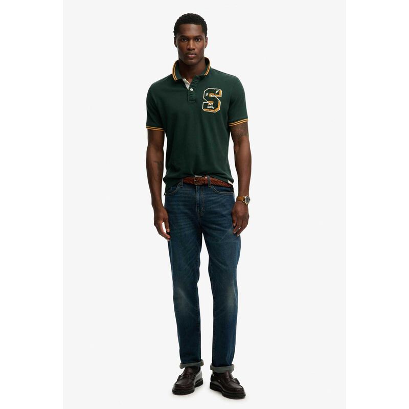 Superdry Vintage Athletic Patch Polo image number 3